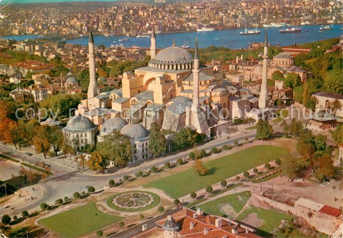 Istanbul Constantinopel Fliegeraufnahme Saint Sophia Museum