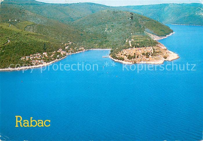 Rabac Kroatien Fliegeraufnahme Kuesten-Panorama