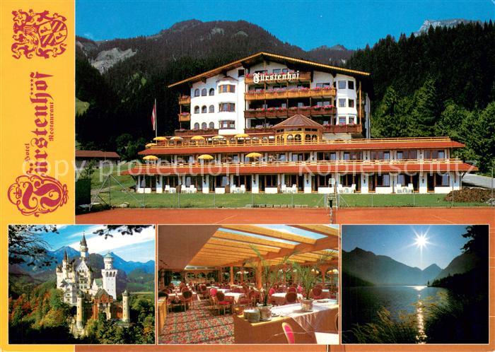 Waengle Hotel Restaurant Fuerstenhof Schloss Neuschwanstein See Alpen
