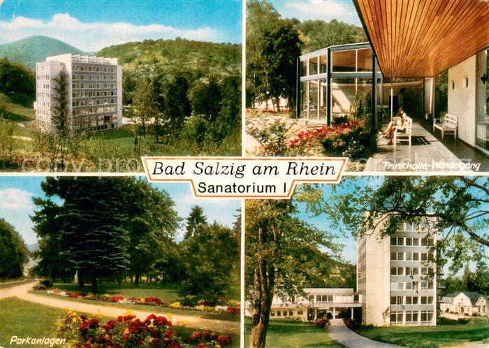 Bad Salzig Sanatorium I Parkanlagen Trinkhalle Wandelgang