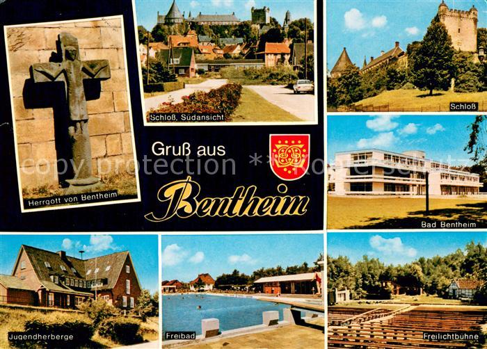 Bentheim Bad Herrgott von Bentheim Schloss Jugendherberge Freibad Freilichtbuehn