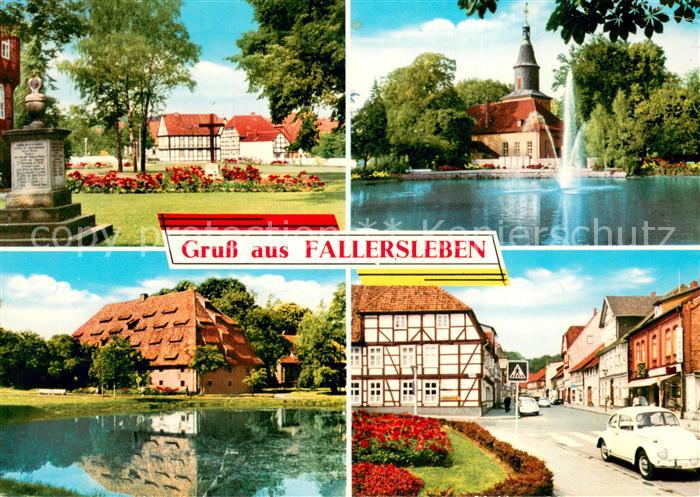 Fallersleben Parkpartien Fontaene Hoffmannhaus