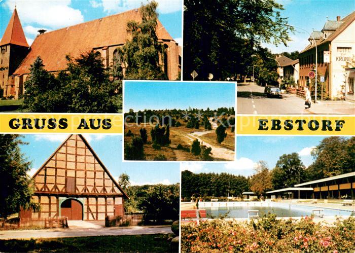 Ebstorf Kirche Scheune Strassenpartie Freibad