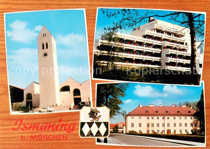 Ismaning Kirche Hotel Strassenpartie