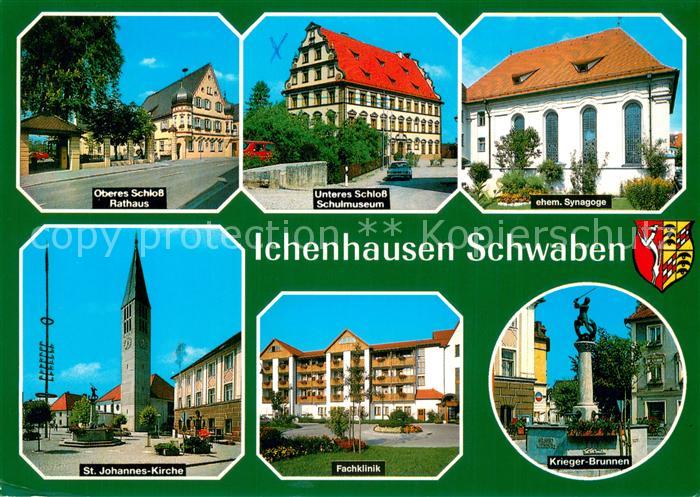 Ichenhausen Rathaus Unteres Schloss Schulmuseum ehem Synagoge St Johannes Kirche