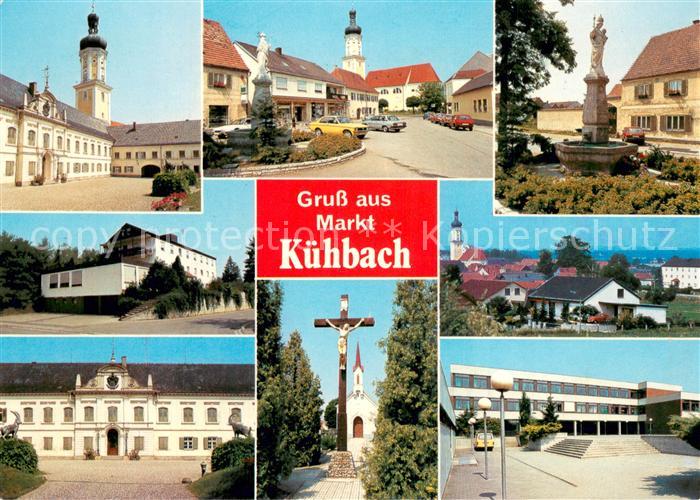 Kuehbach Ringelai Kirche Marktplatz Brunnen Kreuz Rathaus