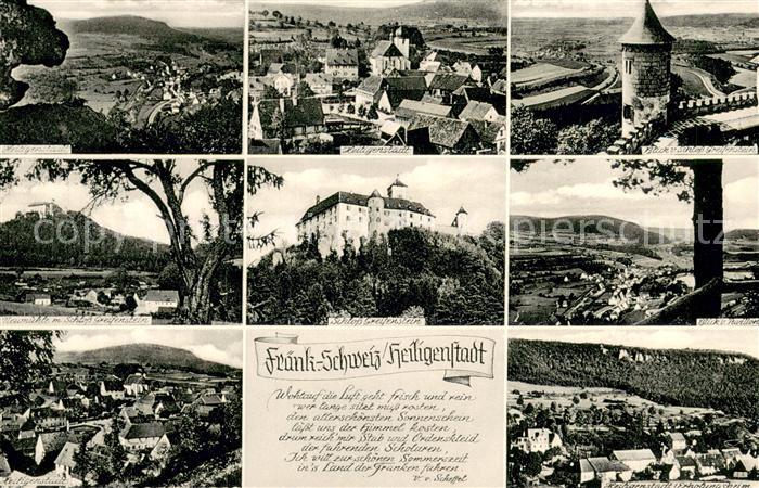 Heiligenstadt Oberfranken Gesamtansicht Landschaftspanorama Fraenkische Schweiz