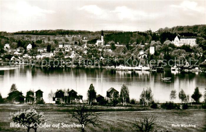 Starnberg Starnbergersee Bayern Blick vom Osterufer Starnbergersee
