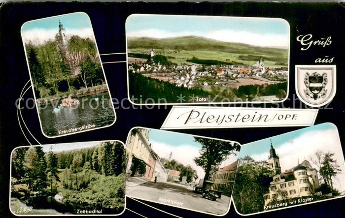 Pleystein Total Kreuzbergkirche Zottbachtal Marktplatz Kreuzberg Kloster