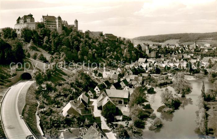 Harburg Schwaben Panorama Blick zum Schloss