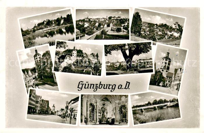 Guenzburg Stadtansichten Kirche Bruecke