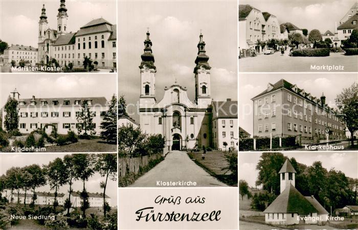 Fuerstenzell Klosterkirche Marktplatz Kinderheim Krankenhaus Kirche Neue Siedlun