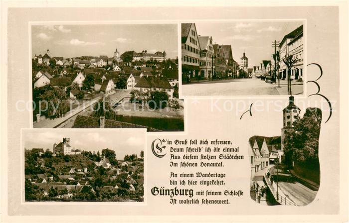 Guenzburg Teilansichten Motive Stadtzentrum