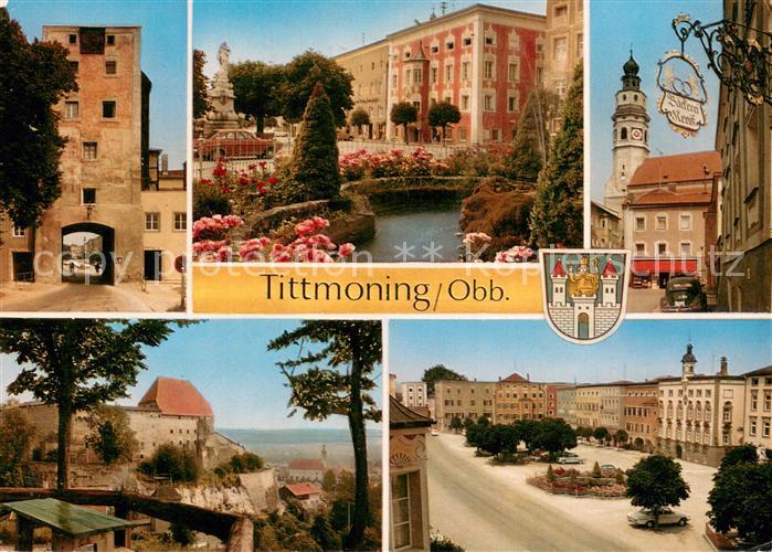 Tittmoning Salzach Stadtansichten Zentrum Kirche Burg