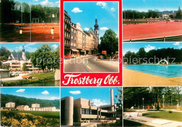 Trostberg Ortsansichten Sportanlagen Freibad Tennisanlage Minigolf