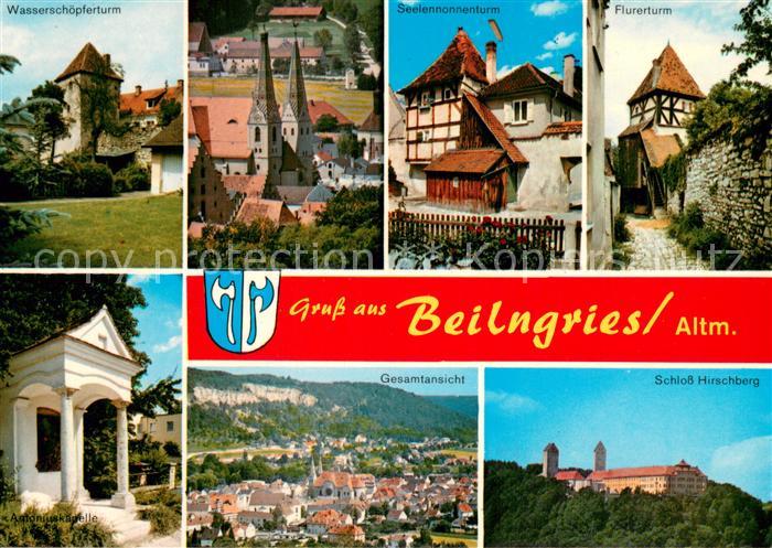 Beilngries Wasserschoepferturm Kirche Seelennonnenturm Flurerturm Antoniuskapell