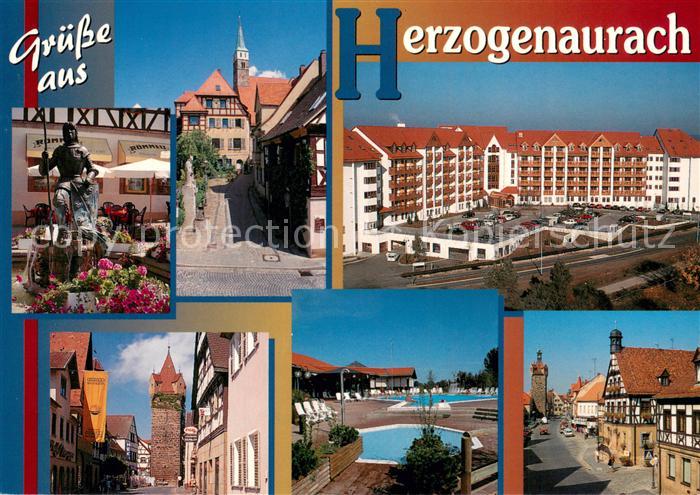 Herzogenaurach Motive Innenstadt Brunnen Turm Freibad