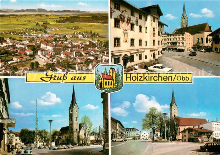 Holzkirchen Oberbayern Motive Stadtzentrum Kirche Luftbild