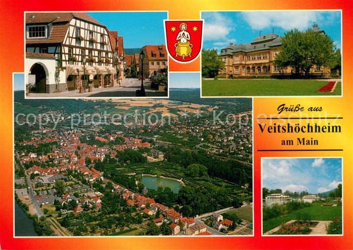 Veitshoechheim Stadtzentrum Schloss Parkanlagen Luftbild