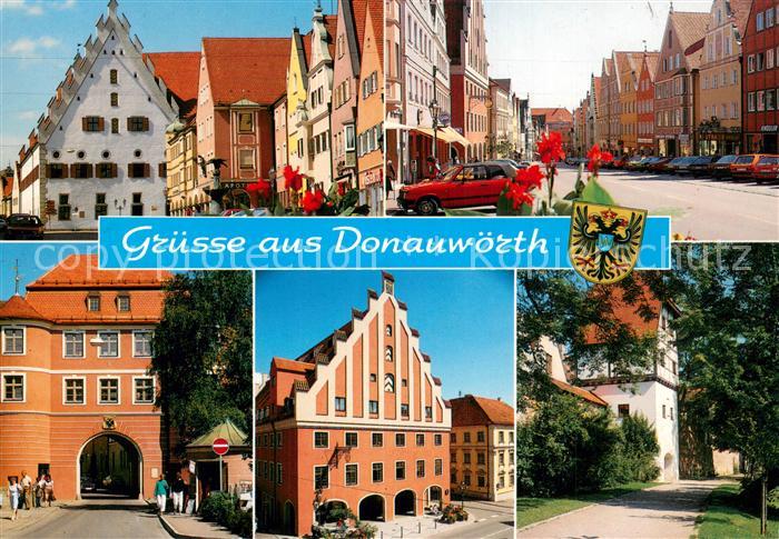 Donauwoerth Motive Altstadt Giebelhaeuser