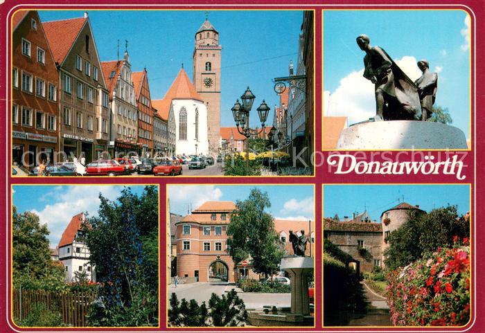 Donauwoerth Altstadt Stadtpfarrkirche Denkmal Plastiken