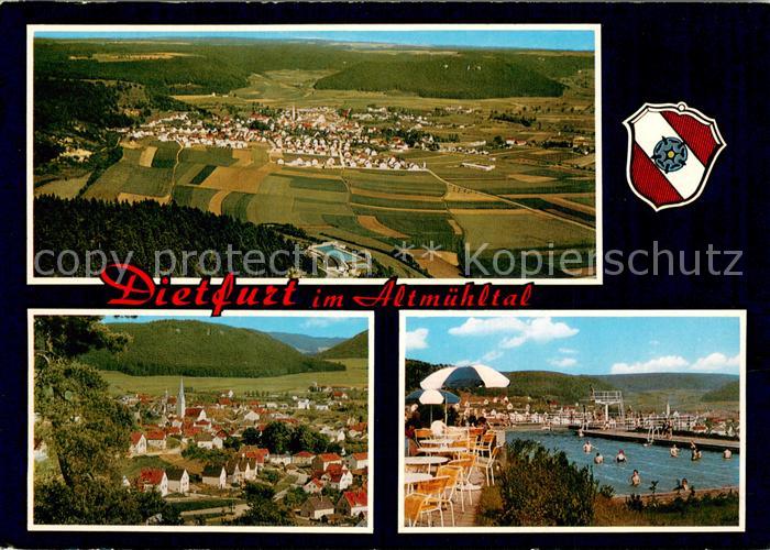 Dietfurt Altmuehl Stadtpanorama Freibad Fliegeraufnahme