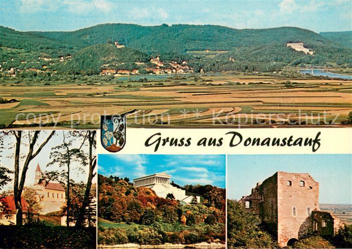 Donaustauf Panorama Kirche Burgruine Walhalla