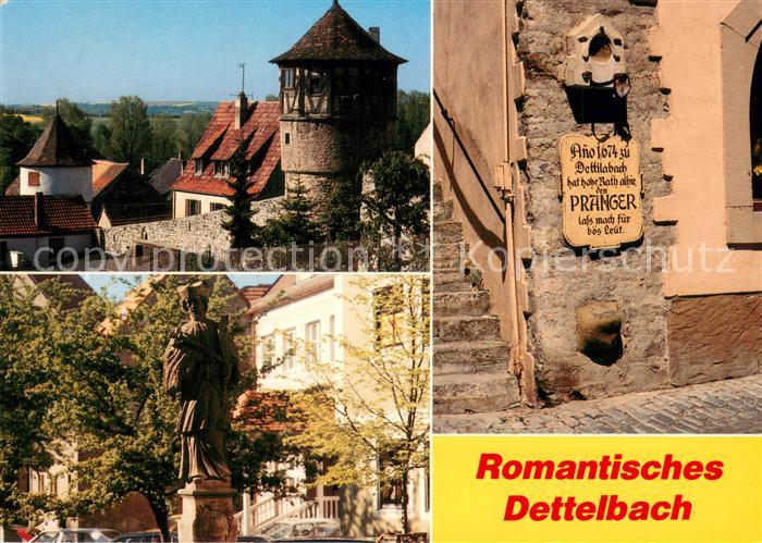 Dettelbach Altstadt Stadtmauer Turm Pranger Denkmal