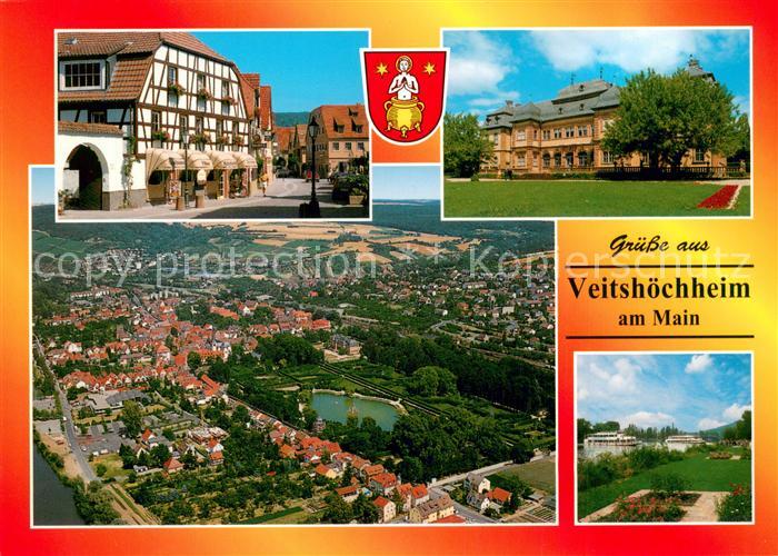 Veitshoechheim Partie Innenstadt Schloss Parkanlagen Luftbild