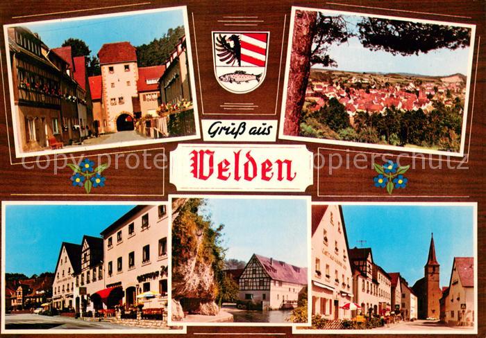 Velden Mittelfranken Stadtansichten Innenstadt Panorama Wappen