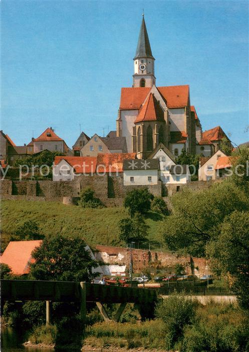 Nabburg Ortsansicht mit Kirche