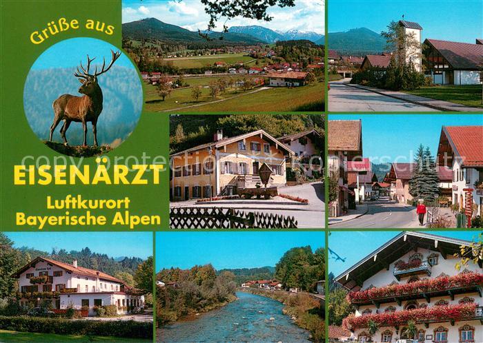 Eisenaerzt Panorama Ortsansichten Hirsch Partie an der Weissen Traun