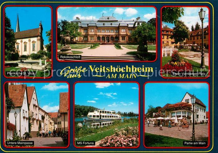 Veitshoechheim Pfarrkirche St. Vitus Rokokoschloss Erwin Vornberger Platz Untere
