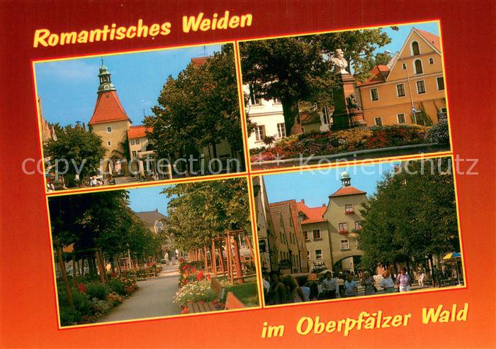 Weiden Oberpfalz Stadttor Gedenkstein Bueste Innenstadt Parkanlagen