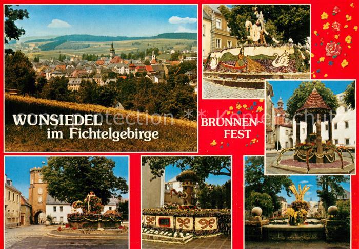 Wunsiedel Stadtpanorama Motive Innenstadt Stadttor Brunnen Fest