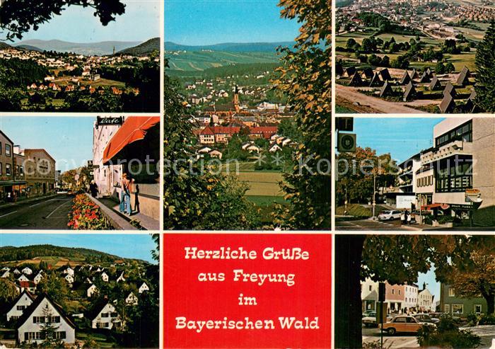 Freyung Stadtpanorama Ferienhaeuser Motive Innenstadt Neubaugebiet