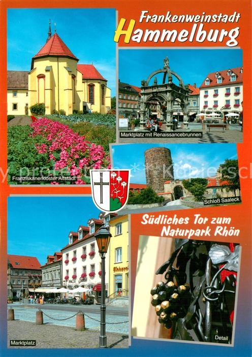 Hammelburg Franziskanerkloster Altstadt Marktplatz Renaissancebrunnen Schloss Sa