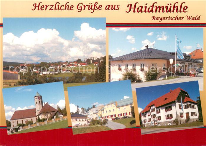 Haidmuehle Teilansichten Urlaubsort im Bayerischen Wald Kirche Hotel