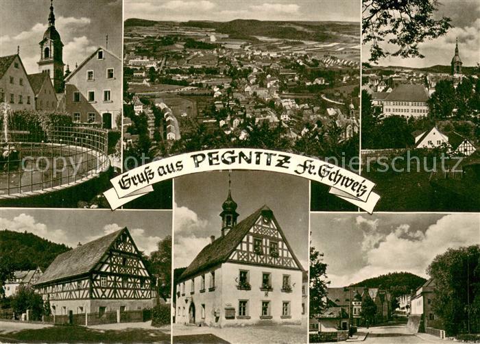 Pegnitz Panorama Motive Innenstadt Kirche Fachwerkhaus