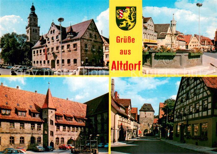 Altdorf Nuernberg Motive Altstadt Zentrum Stadttor Brunnen Kirche Fachwerk