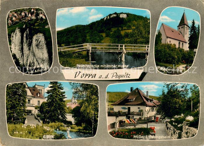 Vorra Pegnitz Ritterfels Pegnitz Hohe Wacht Marienkirche Schloss Muetter-Erholun