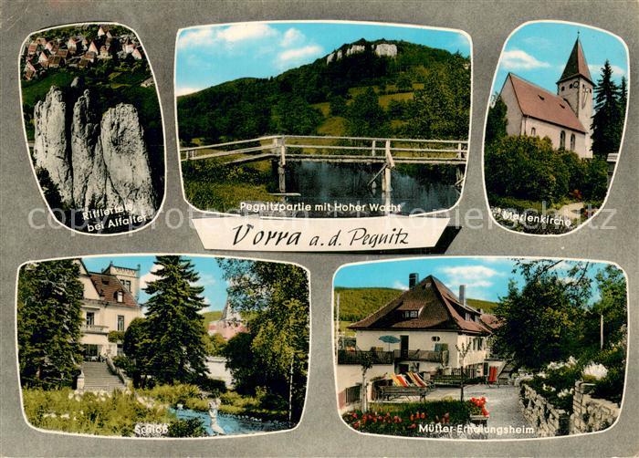 Vorra Pegnitz Ritterfels Pegnitz Hohe Wacht Marienkirche Schloss Muetter-Erholun