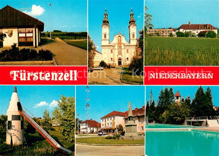 Fuerstenzell Ehemalige Klosterkirche Teilansichten Denkmal Freibad