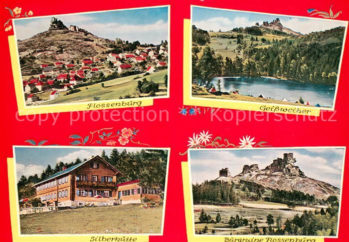 Flossenbuerg Panorama Geissweiher Silberhuette Burgruine