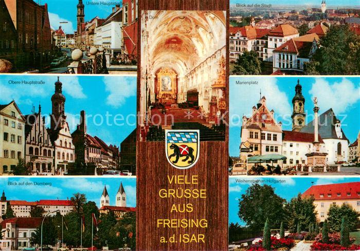 Freising Oberbayern Hauptstrasse Innenstadt Domberg Kirche Inneres Marienplatz S