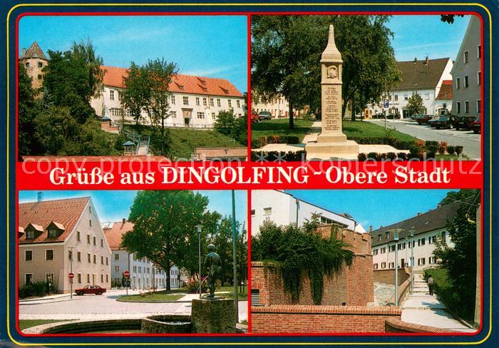 Dingolfing Teilansichten Obere Stadt Denkmal Stadtmauer