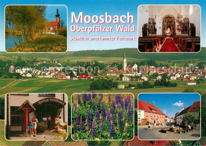 Moosbach Vohenstrauss Wieskirche Innenansicht Rathaus Verkehrsamt Marktplatz Ort