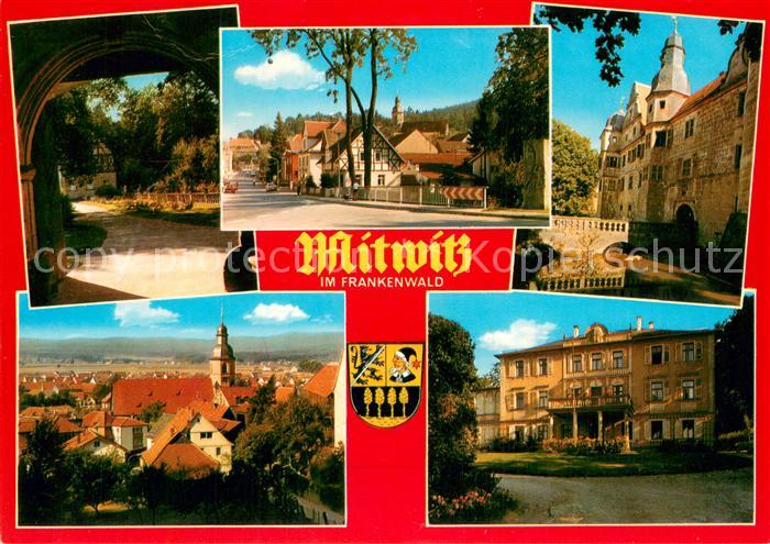 Mitwitz Ortsansicht mit Kirche Schloss Park