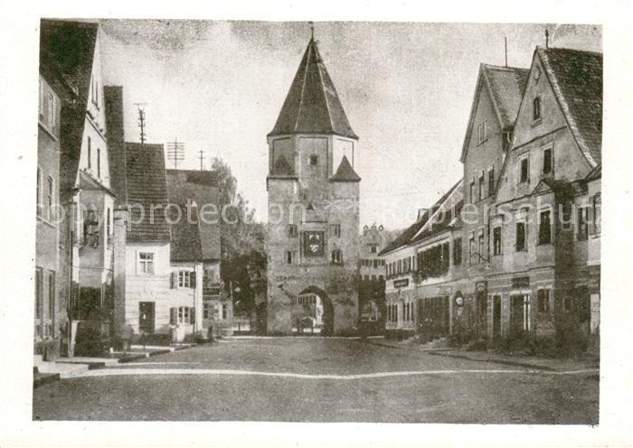 Aichach Hauptstrasse mit unterem Tor