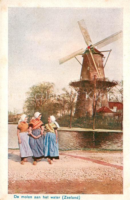 Zeeland Niederlande De molen aan het water